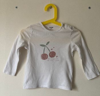 Tee-shirt manches longues imprimé cerises