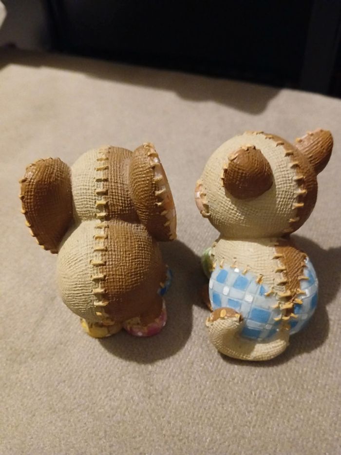 Figurines ours et éléphant - photo numéro 2
