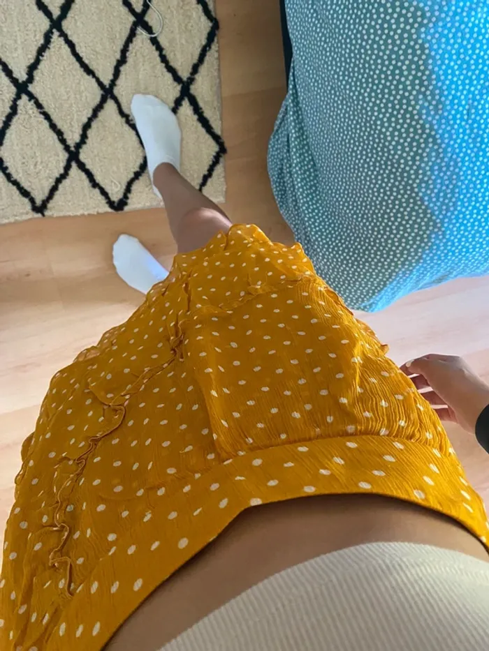 Jupe moutarde à pois - Sezane - photo numéro 4