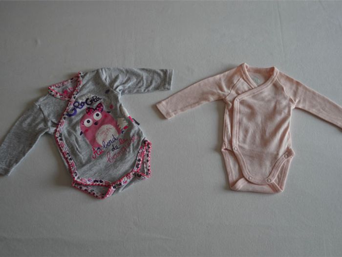 Lot 0m (Naissance) : 3 Pyjamas velours fantaisies + 5 Bodies ML - photo numéro 6