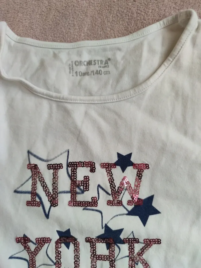 T-shirt à manches longues pour filles 10 ans - photo numéro 12