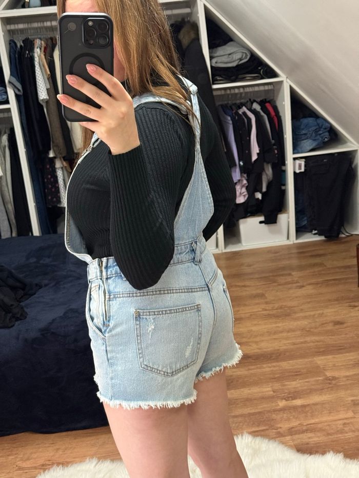 Combi-short en jean - Pimkie - photo numéro 5