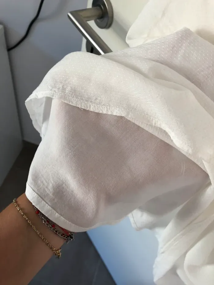 Robe à bretelles blanche Comptoirs des Cotonniers taille S 36 - photo numéro 7