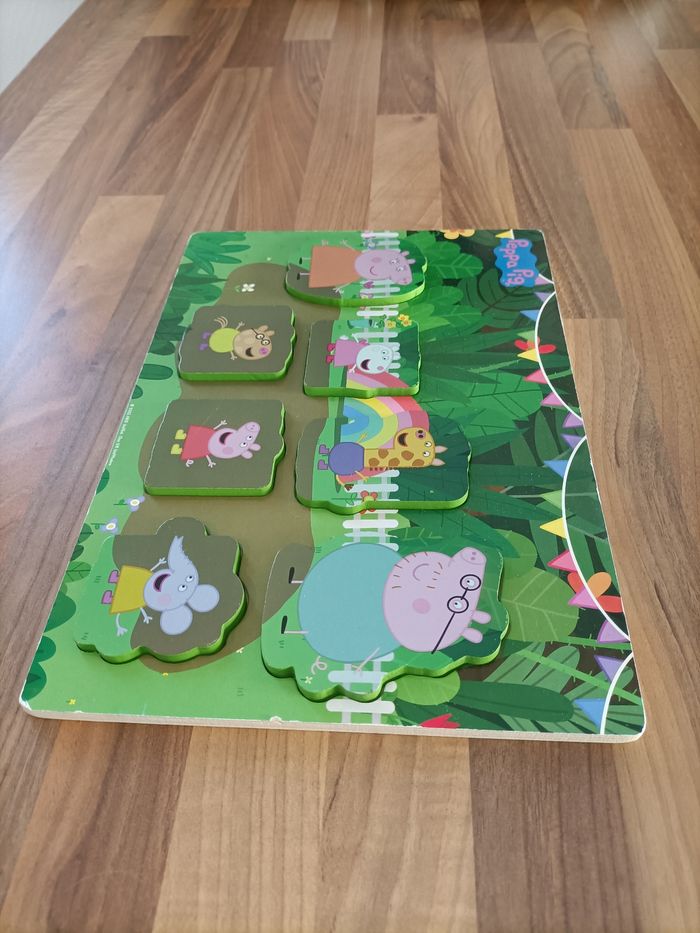 Puzzle bois Peppa Pig à la fête - photo numéro 5