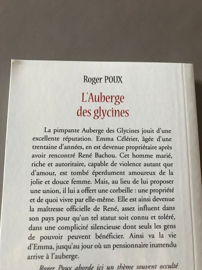 Livre L’auberge des Glycines - photo numéro 3
