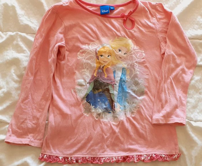 Haut de pyjama fille 6-7 ans / La reine des neige - Disney