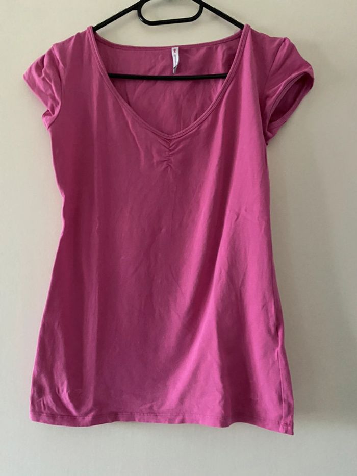 T-shirt rose Fishbone Taille M