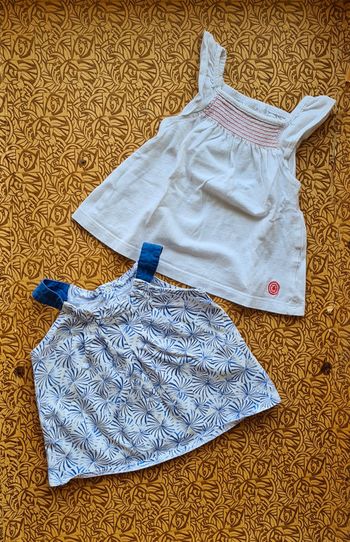 Lot débardeurs taille 6mois multimarques