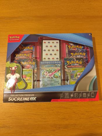 Coffret cartes Pokémon Sucreine ex Collection Premium flammes obsidiennes EV3 EV5 EV6