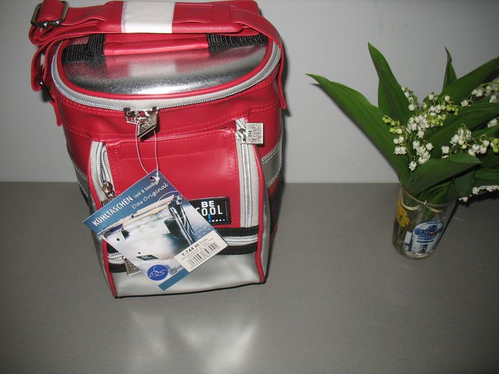 SAC ISOTHERME BORDEAUX ET ARGENT "BE COOL" - NEUF - n°11