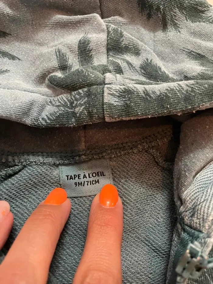Veste palmiers bleus tape à l’œil - photo numéro 2