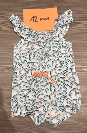 Combinaison short fille 12 mois Gémo