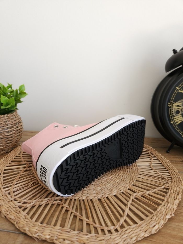 Baskets montantes à plateforme Rose Converse Pointure 41 - photo numéro 4