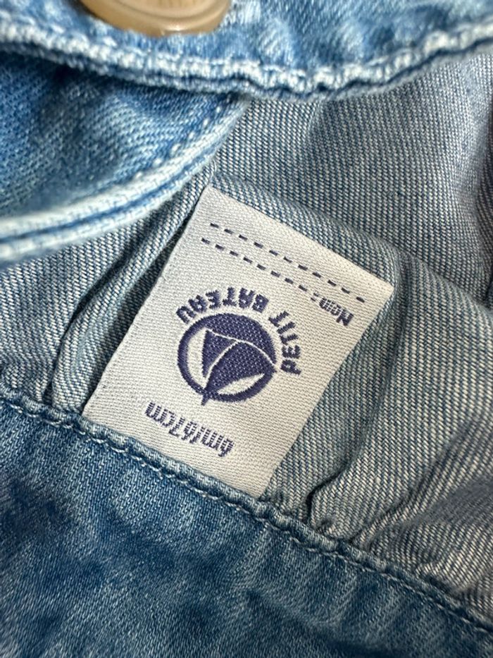 Robe en jean petit bateau taille 6 mois - photo numéro 4