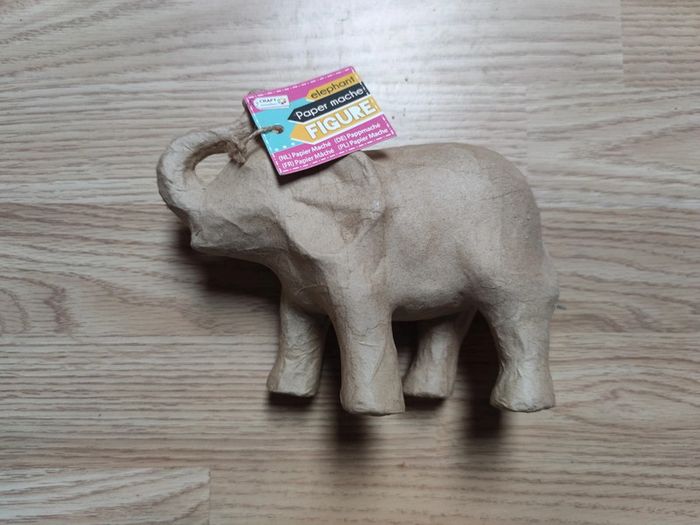 Éléphant en papier mâché a customiser craft sensations - photo numéro 2