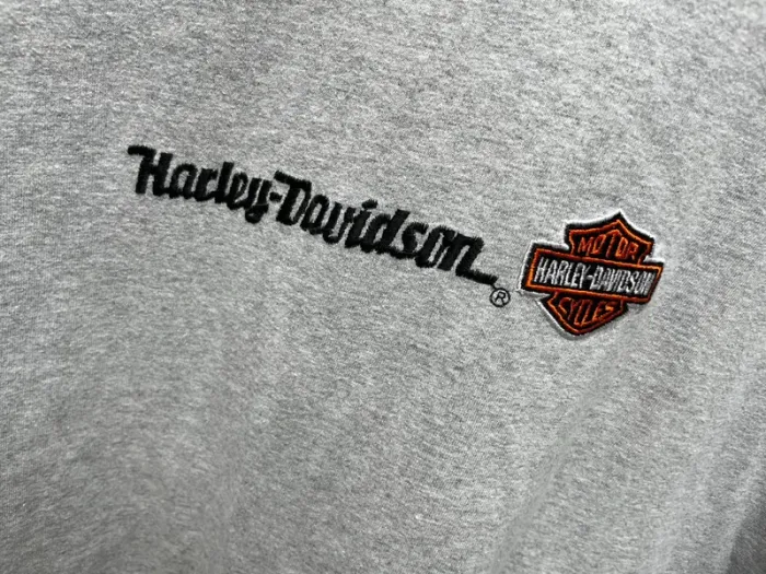 T-shirt embroided Harley Davidson collector motor cycles biker made in USA 🇺🇸 Mens XXL - photo numéro 2
