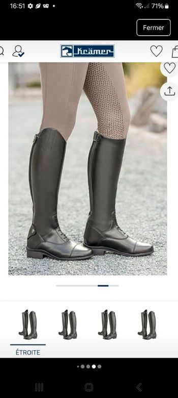 Bottines équitation. 