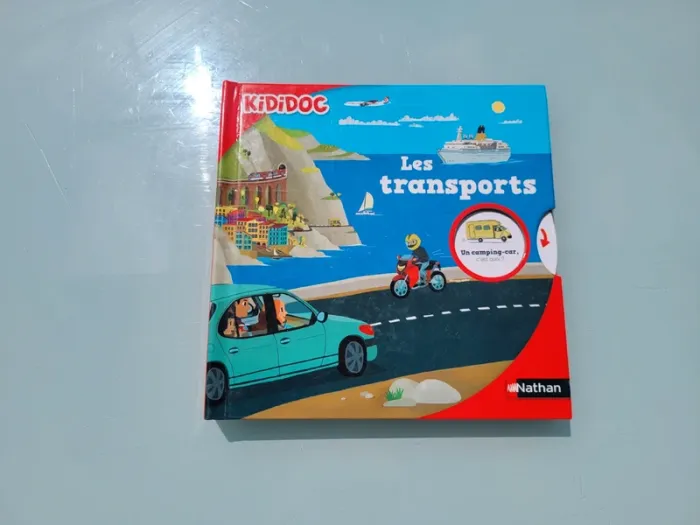 Livre animé de flaps, tirettes.. Kididoc 🚢 Les Transports 🛩 - photo numéro 2