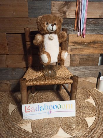 Peluche marionnette ours histoire d'ours tbe