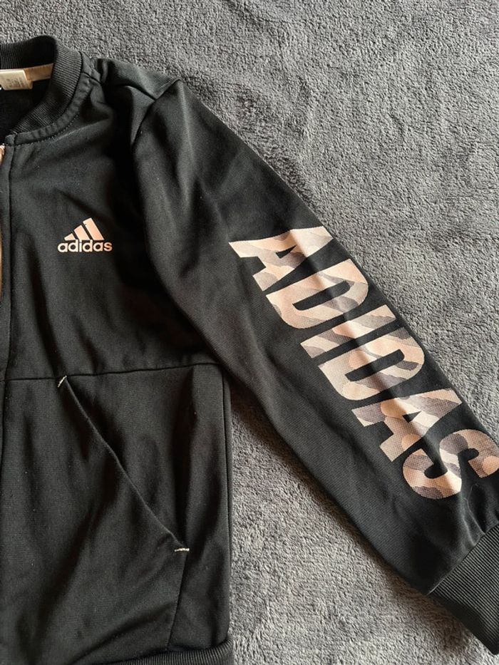 Veste adidas noir et rose 4/5ans - photo numéro 2