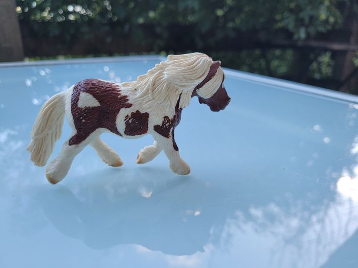 Lot de 3 Poulains Scheich : un beige, 1 brige et noir et 1 marron et blanc - photo numéro 3