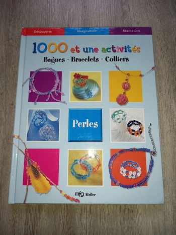 livre 1000 et une activité bagues bracelets colliers en perles