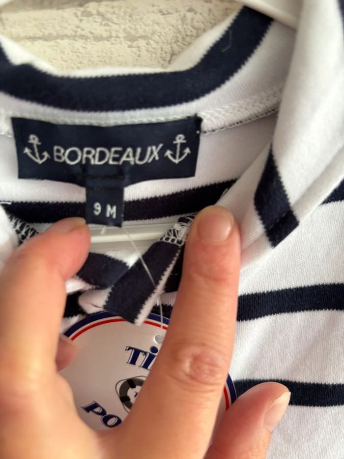 Robe tim pouce  Bordeaux taille 9 mois neuve - photo numéro 2