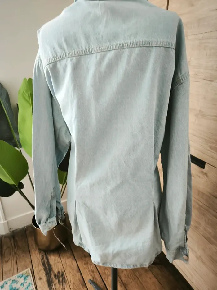 Chemise cintrée en jean épais - photo numéro 5