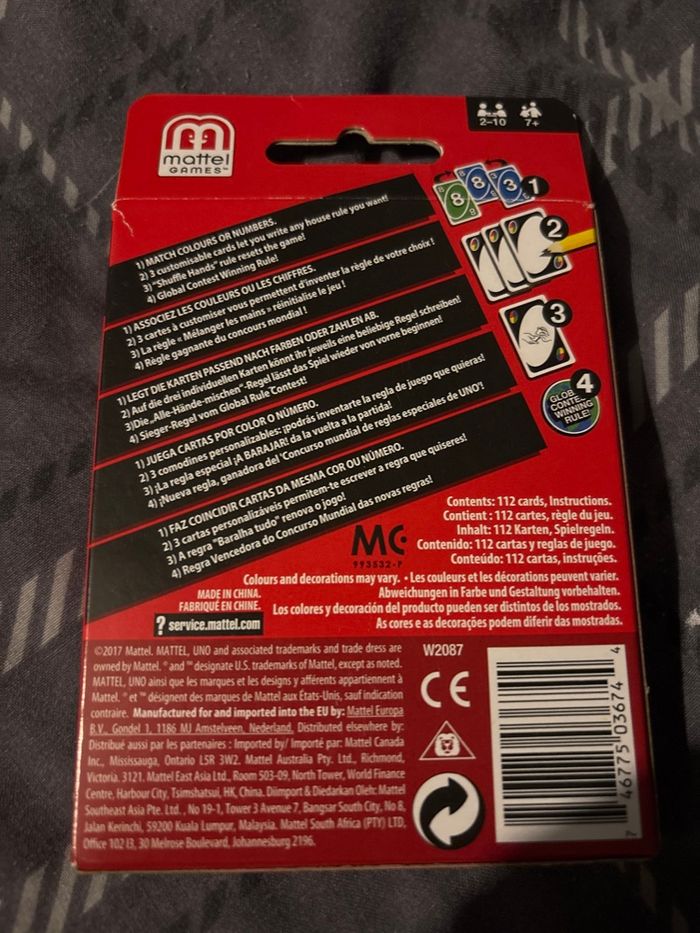 jeu UNO - photo numéro 2