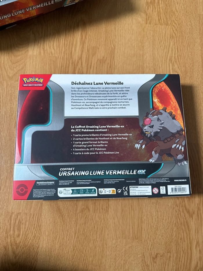 Coffret Pokémon Ursaking Lune Vermeille ex - photo numéro 2