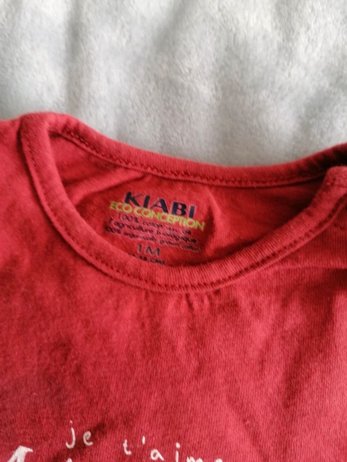 Tee shirt 1 mois kiabi - photo numéro 2