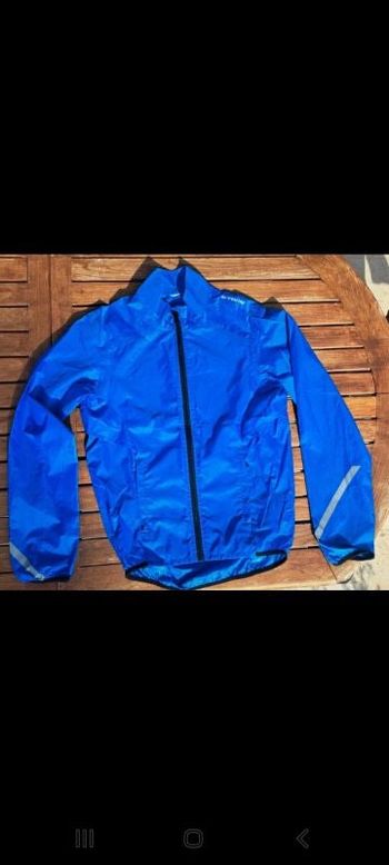 K-way bleu B'Twin taille 14 ans