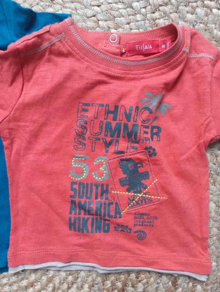 Lot t-shirt taille 6 mois - photo numéro 8