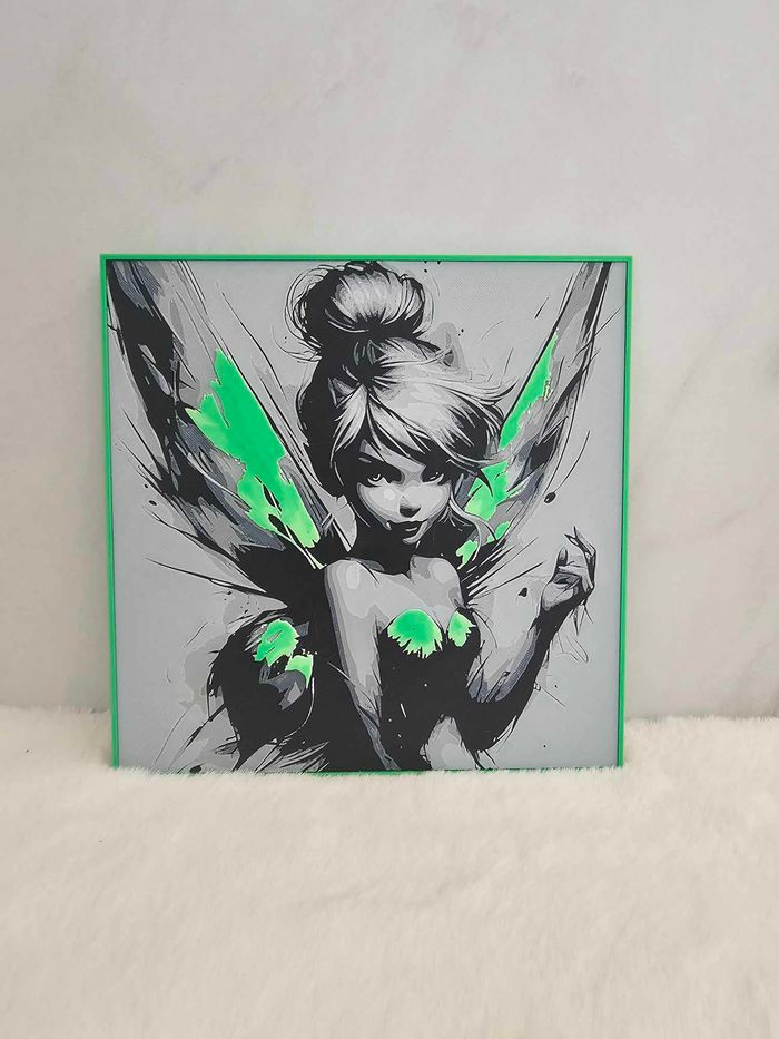 Tableau en relief Fée Clochette (impression 3D)