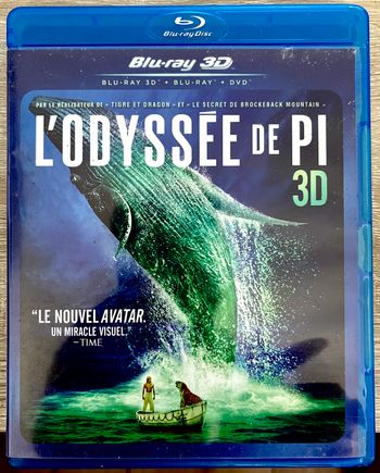 Blue ray 3D l'odyssée de pi