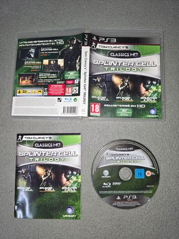 Jeu PlayStation ps3 splinter cell trilogy classic HD