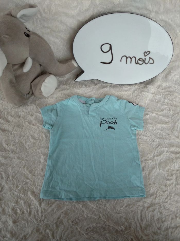 Tee shirt manches courtes Garçon 9 mois Winnie Disney Baby 100% coton Kiabi