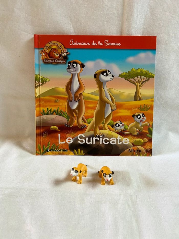 Livre le suricate + 2 figurines