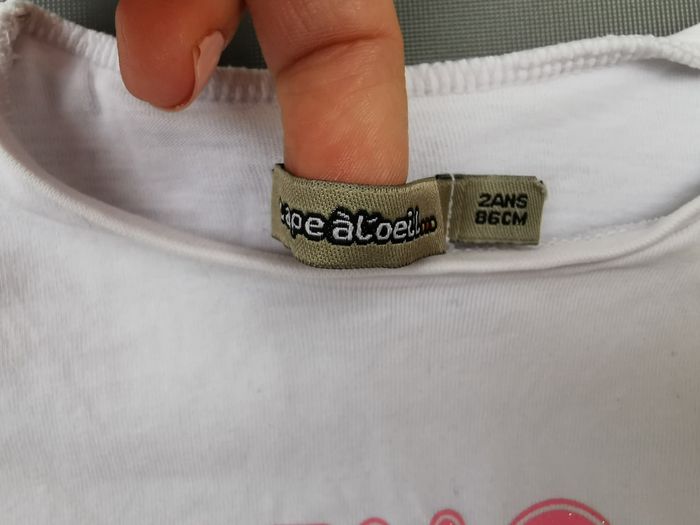 Tee-shirt ML 2 ans fille Tape à l'oeil - photo numéro 2
