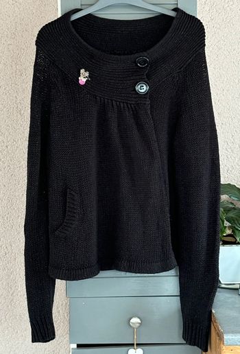 gilet noir ample