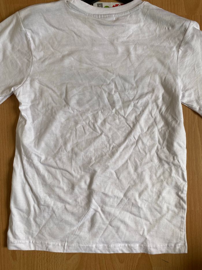 Beau T-shirt blanc MC T. 12 ans/152 cm garçon neuf avec étiquette - photo numéro 4