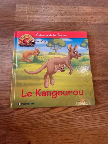 Livre Altaya Le monde des animaux Sauvages Animaux de la savane Le kangourou