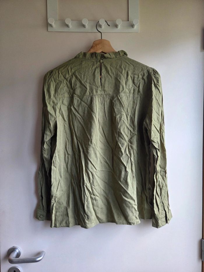 Chemisier vert olive majolica neuf avec étiquette - taille L - photo numéro 8
