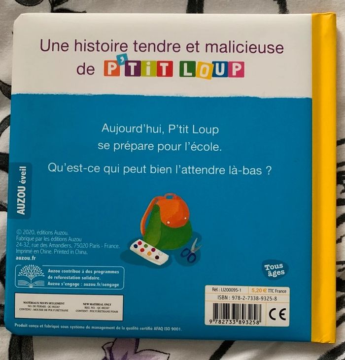 P'tit Loup rentre à l'école - Auzou éveil - photo numéro 3