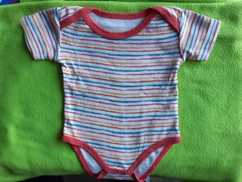 Body rayé 6 mois manches courtes