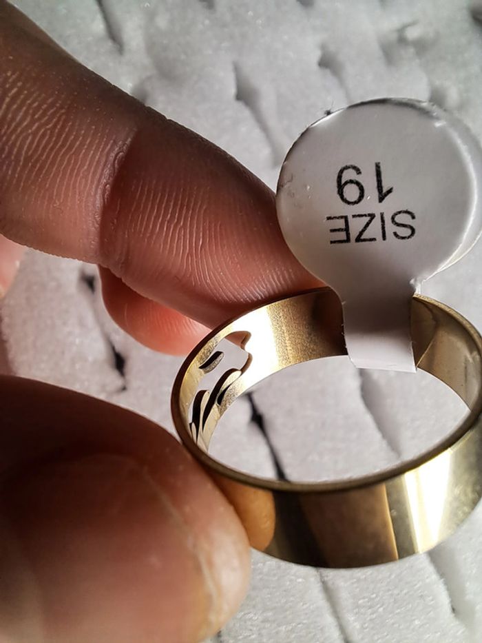 Bague acier inoxydable silhouette - photo numéro 2