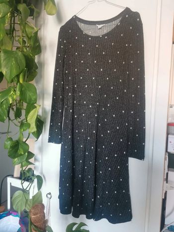 Robe grise à pois blancs Springfield