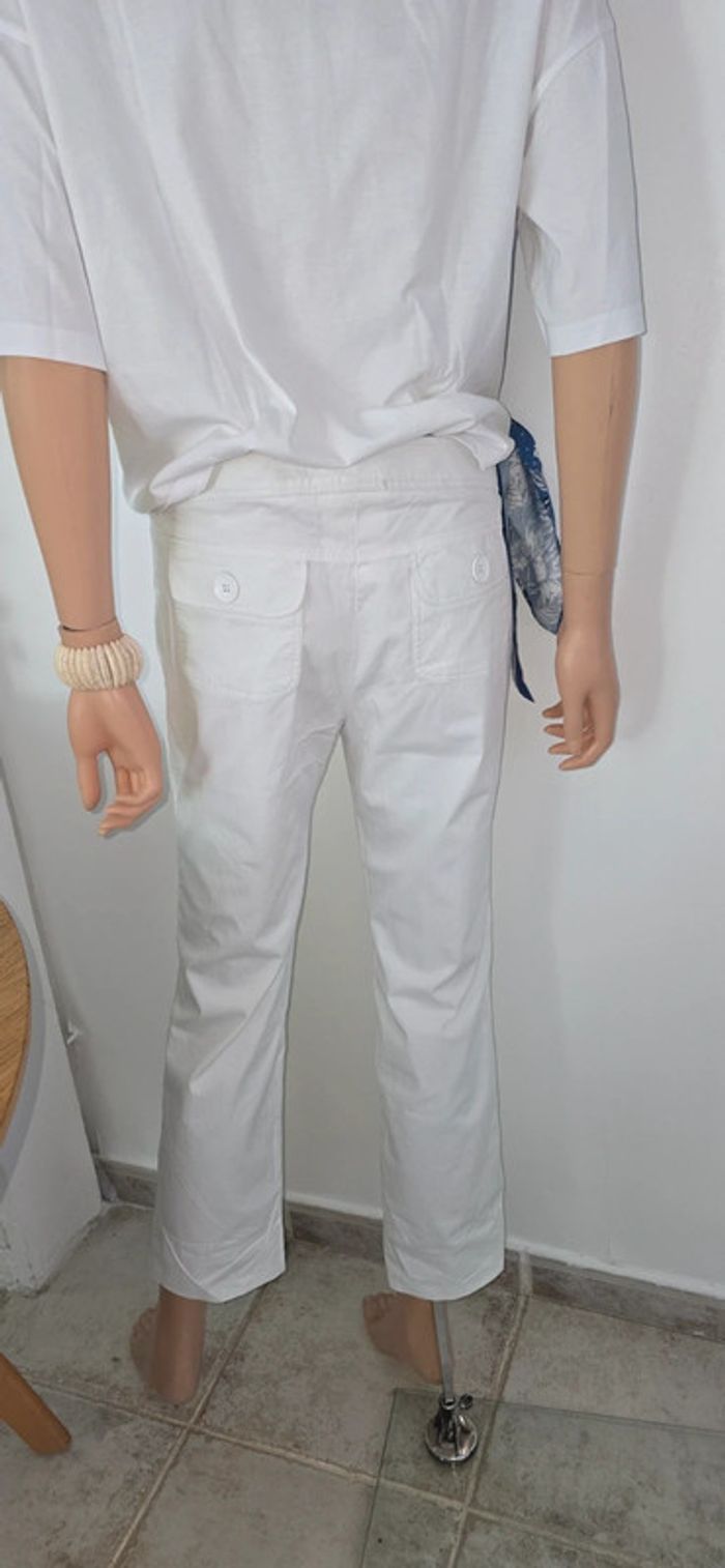 Pantalon Burberry London Blanc avec étiquettes - photo numéro 3