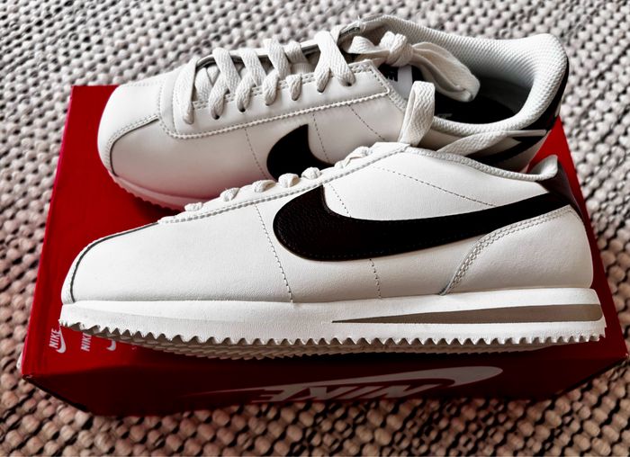 Nike Cortez blanche et marron - photo numéro 3