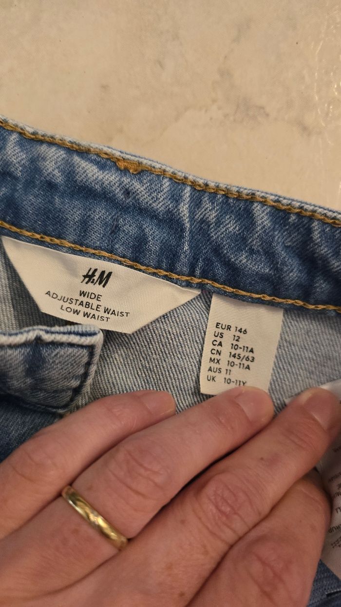 🤩🩷superbe  Jeans wide leg 11 ans fille 🩷🤩 - photo numéro 4